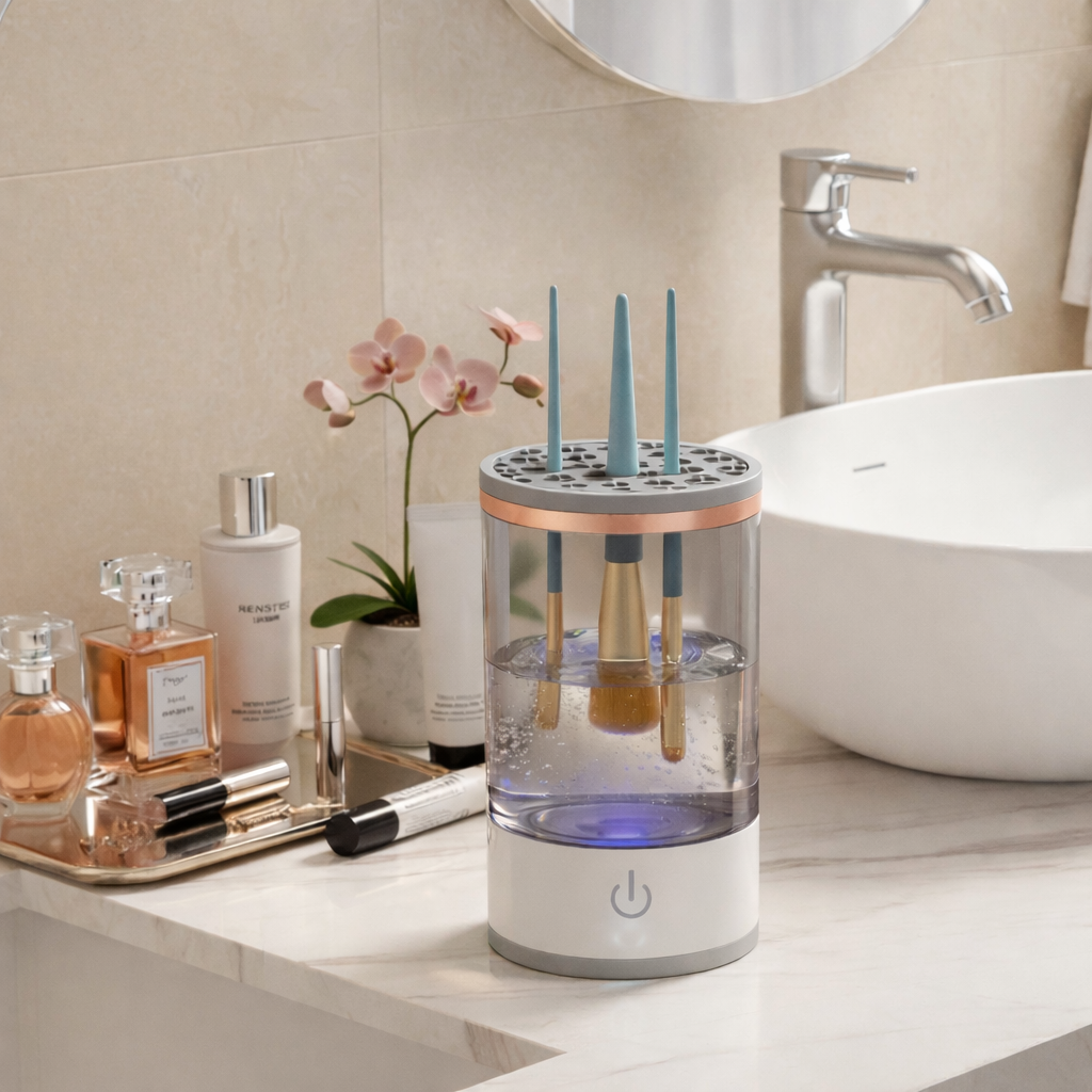 Sminkborstrengörare