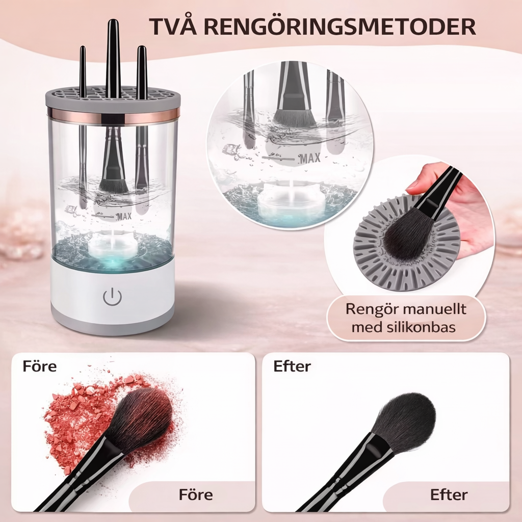 Sminkborstrengörare